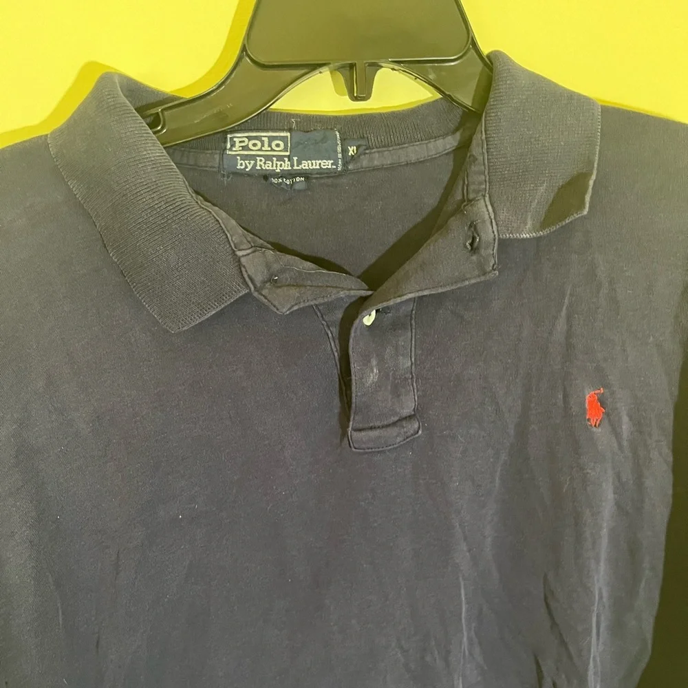 Ralph Lauren Blue Polo Shirt Classic Cotton Pique